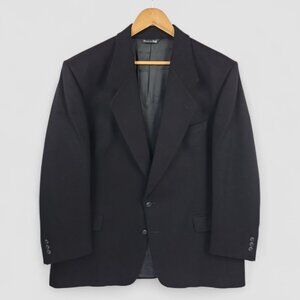 Vito Rufolo Men's Fleece Wool Cashmere Blend 2 Button Blazer Jacket 46L